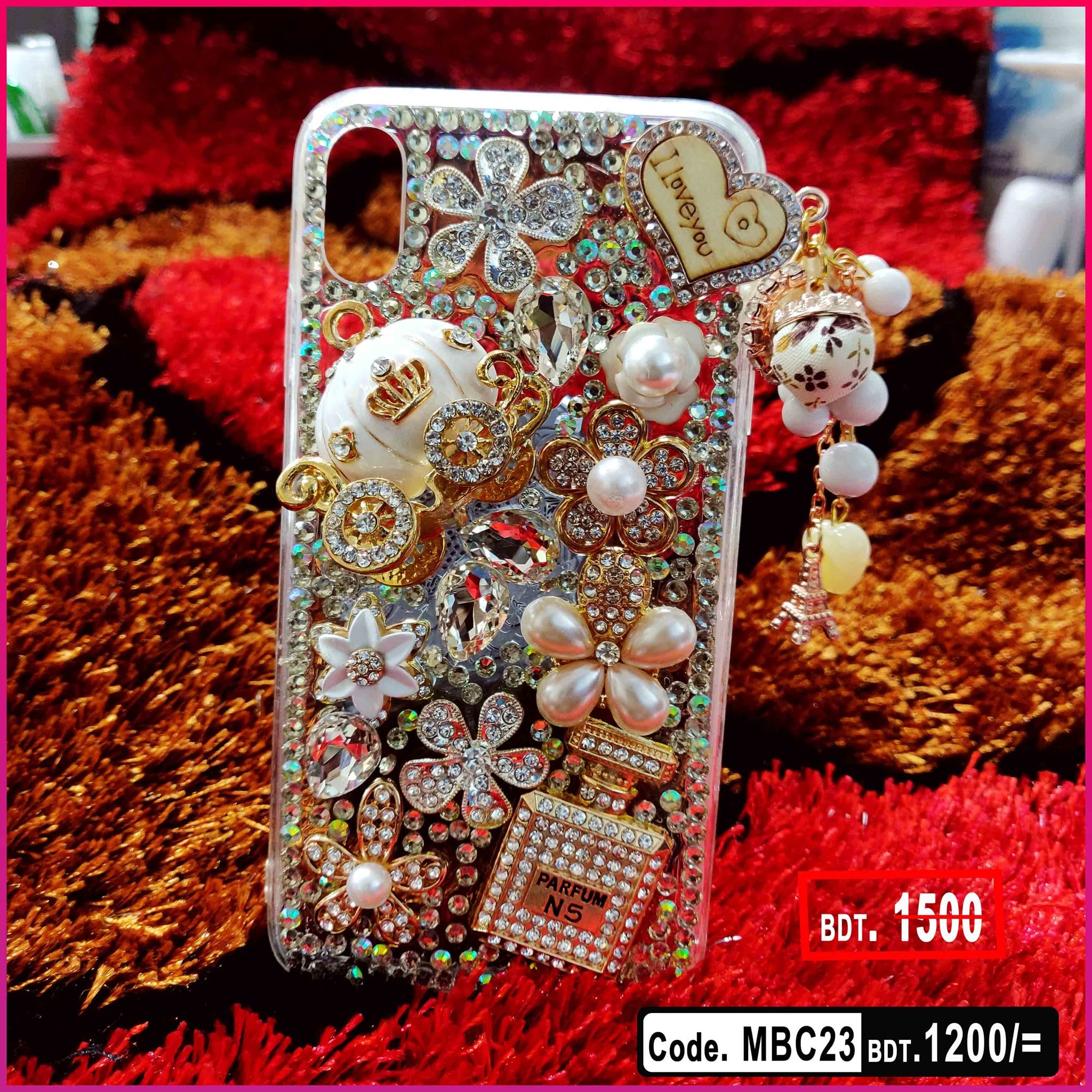 Mobile back cover stone design Clearance